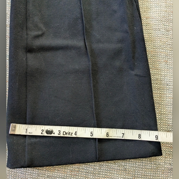 Ann Taylor Petite High Waist Side Zip Pintuck Pants Black 00P - Picture 14 of 15